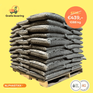 Pallet Alphastixx: US Premium witte eik houtpellets